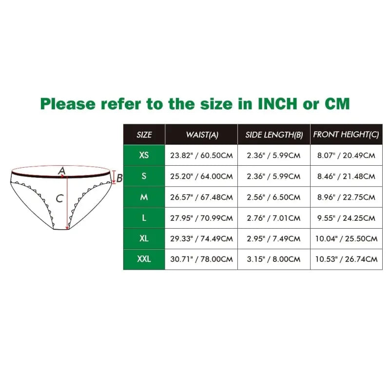 Personalized Face Adult Panties Custom Playful Women's Underwear Valentine's Day Gift