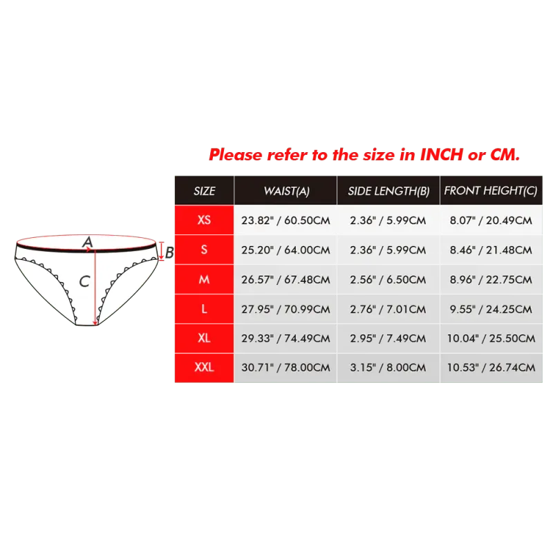 Custom Boyfriend's Face Thong Panties Personalized Panties Valentines Gift For Her