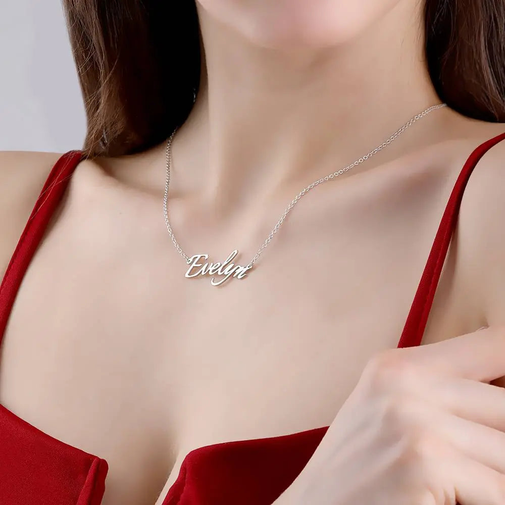 Personalized Name Necklace Custom Name Jewelry Valentines Gift for Her
