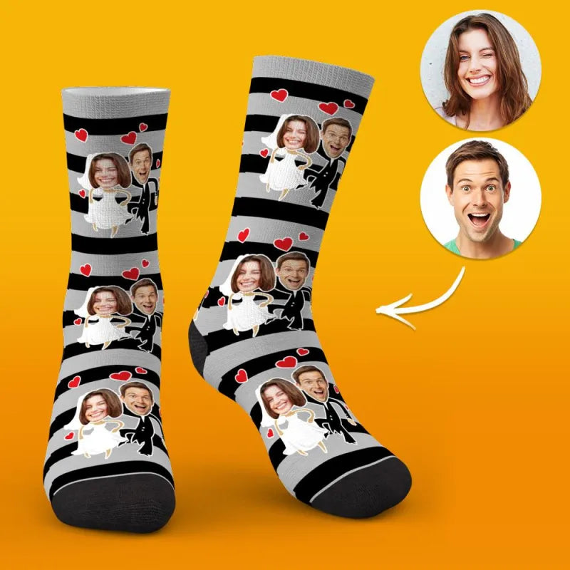Custom Face Socks Wedding Socks Special Gift Ideas for Couple