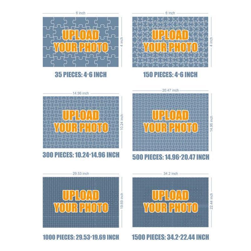 Custom Photo Jigsaw Puzzle Best Indoor Gifts For Mom and Grandma