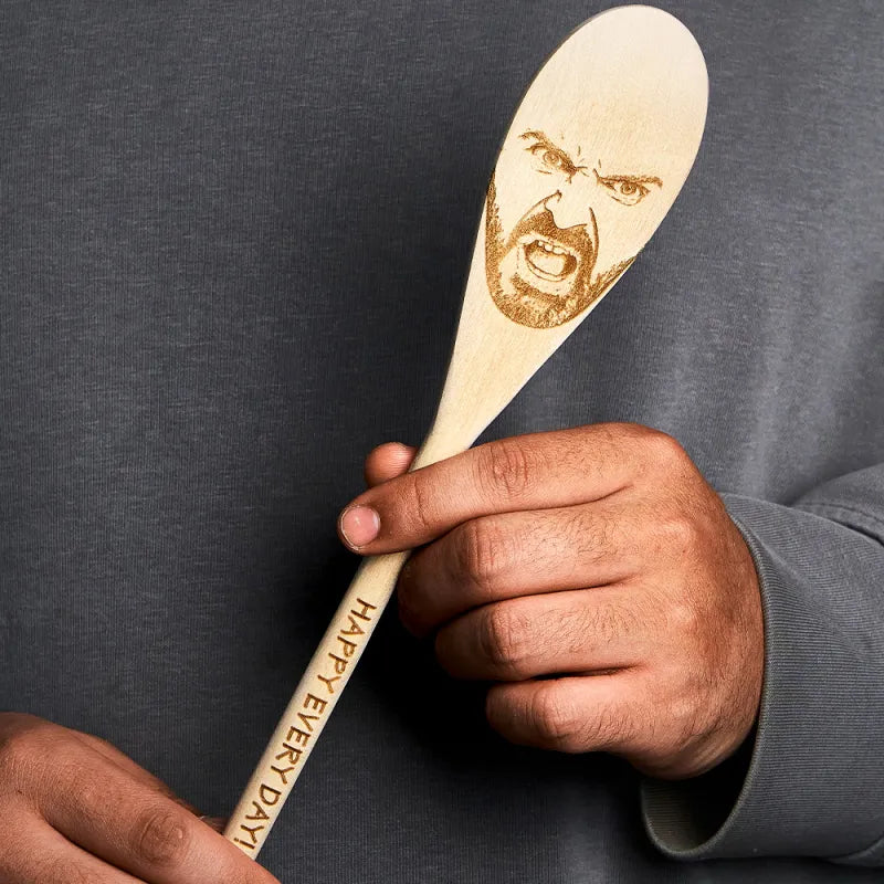 Custom Face Spoon Any Face (Facial Features) Engraved on a Spoon Novelty Gift Mother's Gift Father's Day Gift