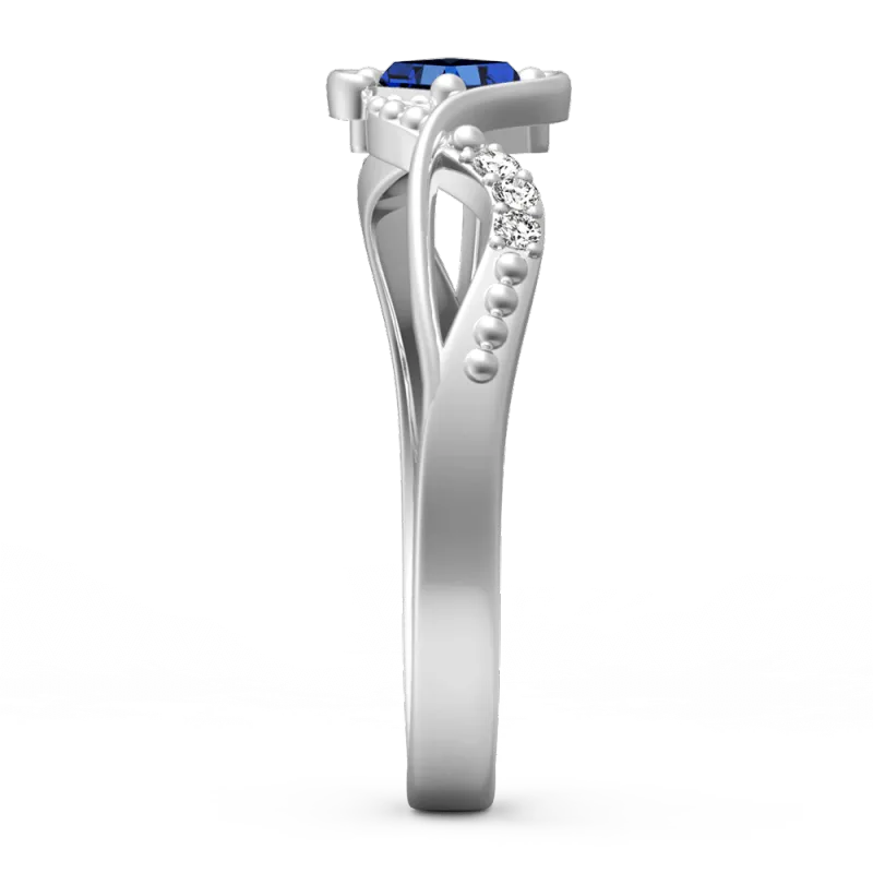 Personalised Birthstone Eternity Ring Silver Wedding Gift Anniversary Gift Birthday Gift Valentines Gift