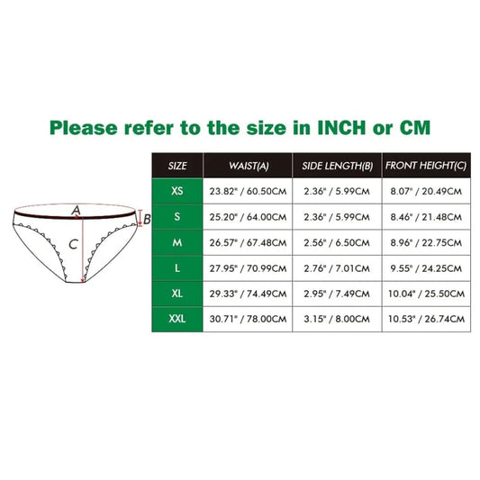 Personalized Face Panties with Cheeky Text Custom Women's Underwear Valentine's Day Gift