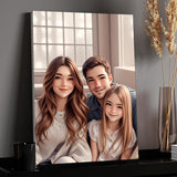 Custom Cartoon Style Portrait from Photo Frames Personalized Wooden Picture frames for Wall Decoration Photo Canvas Wall Art Poster Prints Gifts for Couples Friends Family