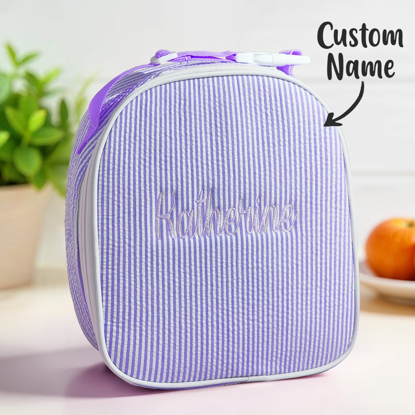 Personalized Lunch Bag with Embroidered Name Gift for Kids