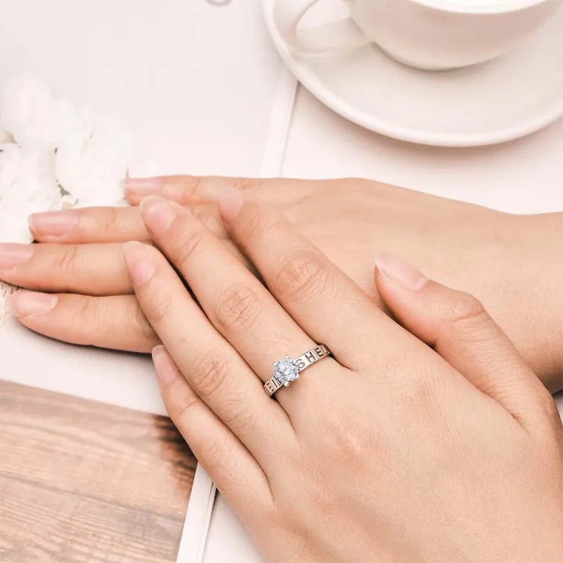 Personalized Name Ring Sweet Fairy Tale Unforgettable Valentines Gift for Someone You Love