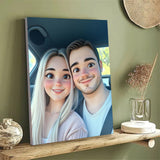 Custom Cartoon Portrait, Custom Couple Drawing, Cartoon-Style Photo, Personalized Wall Art, Custom Couple Poster Print, Photo to Cartoon Print, Custom Gift For Couple, Anniversary, Birthday