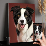 Custom Cartoon Style Portrait from Photo Frames Personalized Wooden Picture frames for Wall Decoration Photo Canvas Wall Art Poster Prints Gifts for Couples Friends Family