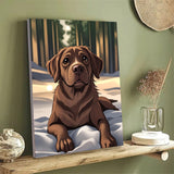 Custom Cartoon Animation Style 3D Picture Wooden Photo Frame Sign Personalized Cartoon Portrait Caricature Frame Gifts for Family Wedding Anniversary Customized Wall Cartoon Pictures-Round