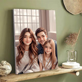 Custom Cartoon Style Portrait from Photo Frames Personalized Wooden Picture frames for Wall Decoration Photo Canvas Wall Art Poster Prints Gifts for Couples Friends Family