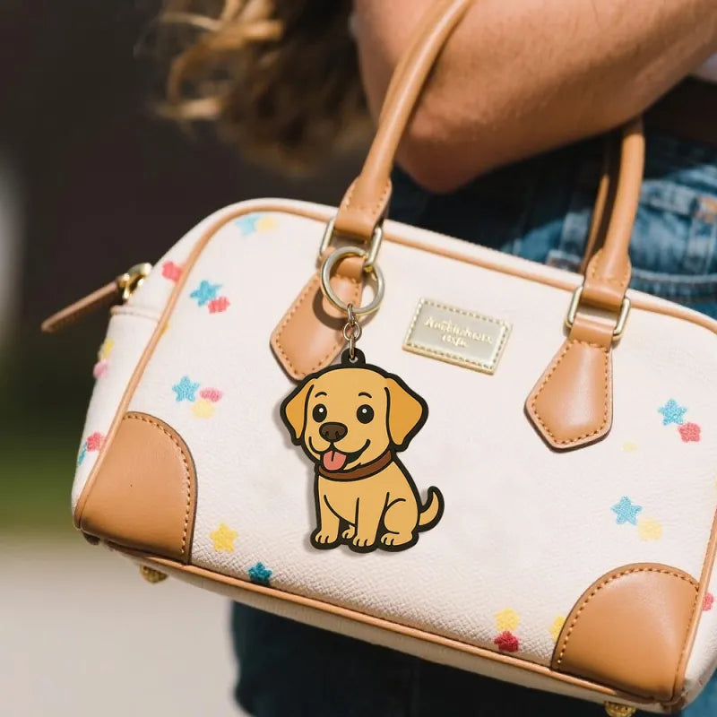 Custom Photo Cartoon Keychain Bag Charm Personalized from Your Photo Unique Keepsake Valentines Gift for Her