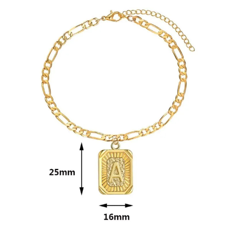 Capital Letter A Anklet Bohemian Style A