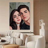 Custom Cartoon Portraits Personalized Gifts From Photos Digital Portraits Birthday Gifts Custom Cartoon Artwork Gifts