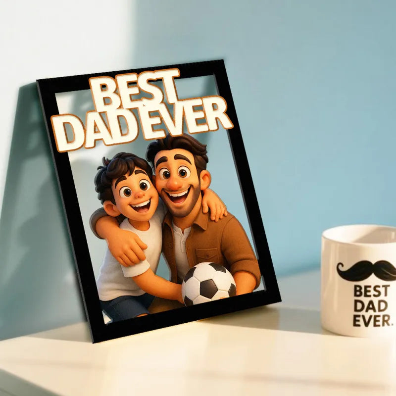 Personalized Cartoon Portrait Wall Frame Custom Wooden Cartoon Portrait Best Boyfriend GIrlfriend Unique Anniversary Valentines Gift