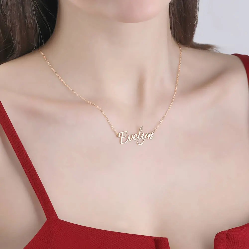 Personalized Name Necklace Custom Name Jewelry Valentines Gift for Her