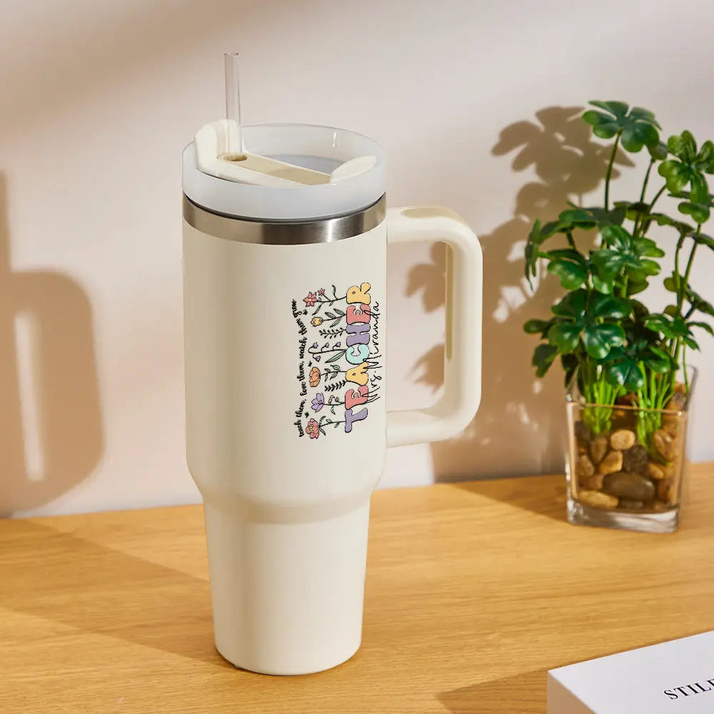 Personalized Teacher 40oz Tumbler Back to School Gift