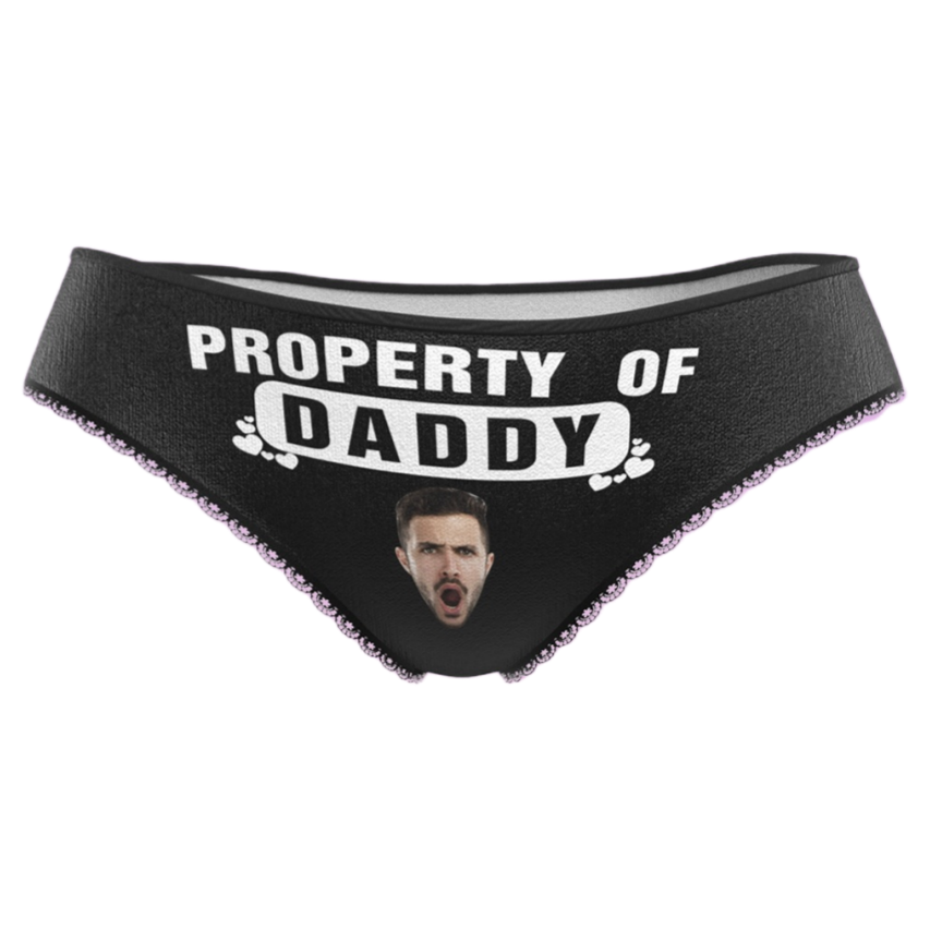 Personalized Face Adult Panties Custom Playful Women's Underwear Valentine's Day Gift