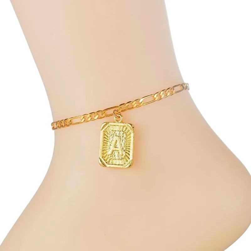 Capital Letter A Anklet Bohemian Style A