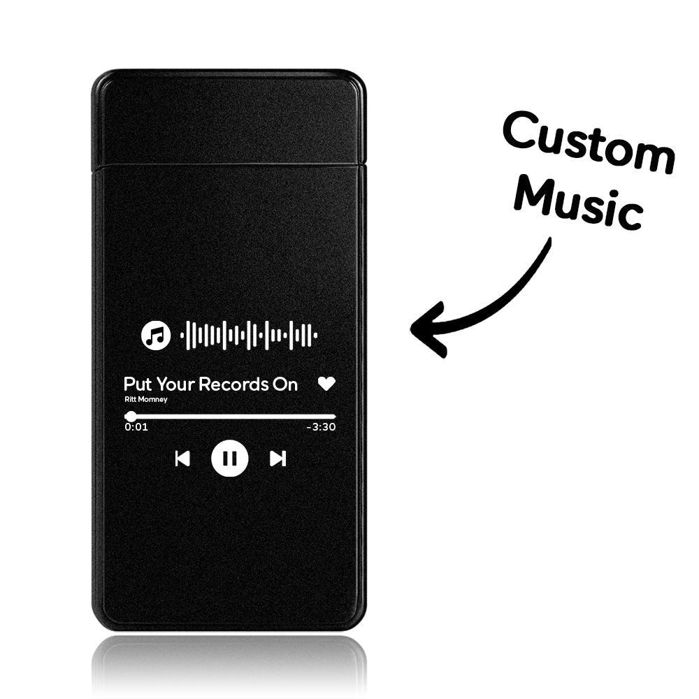 Personalized Music Code Engraved Lighter Custom Playlist Lighter