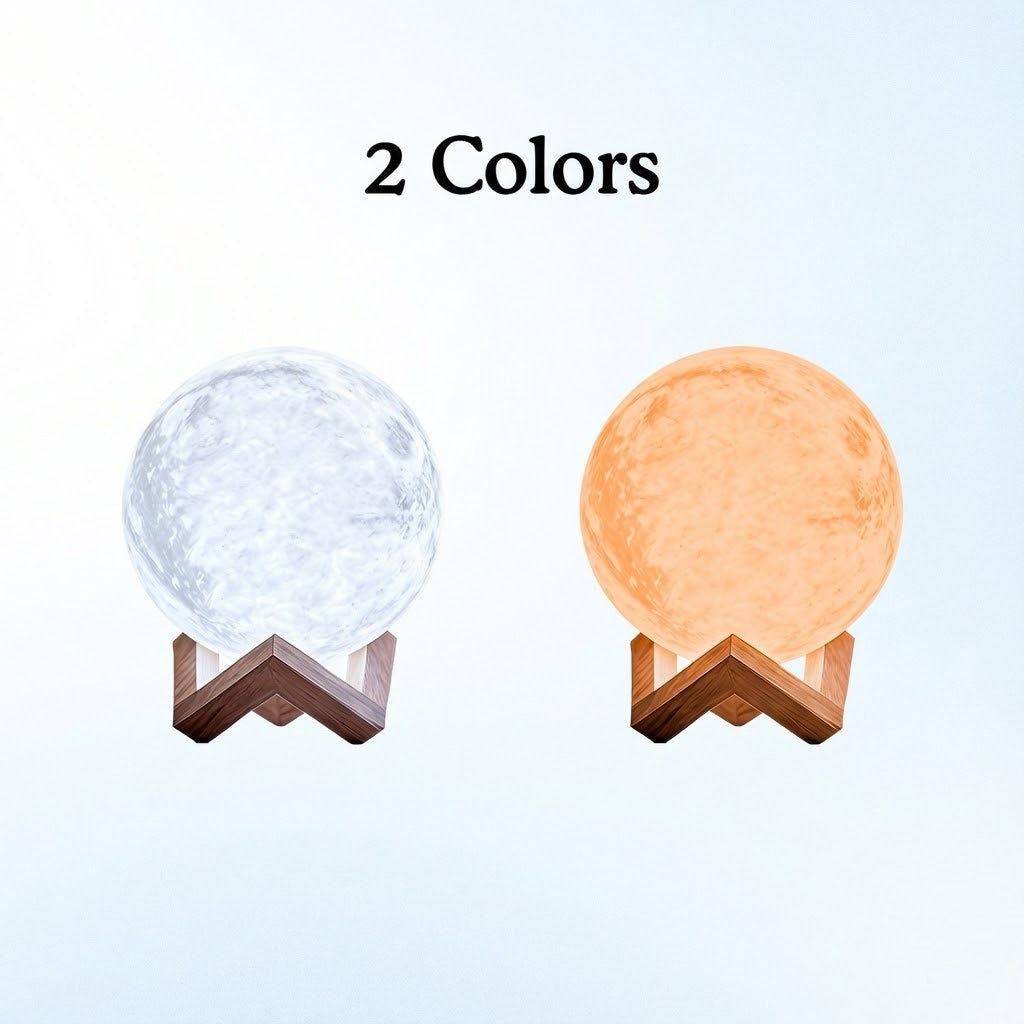 Lunar Light Moon Lamp Home Decor - Perfect Christmas Gift for Family (No Image or Text Customization)