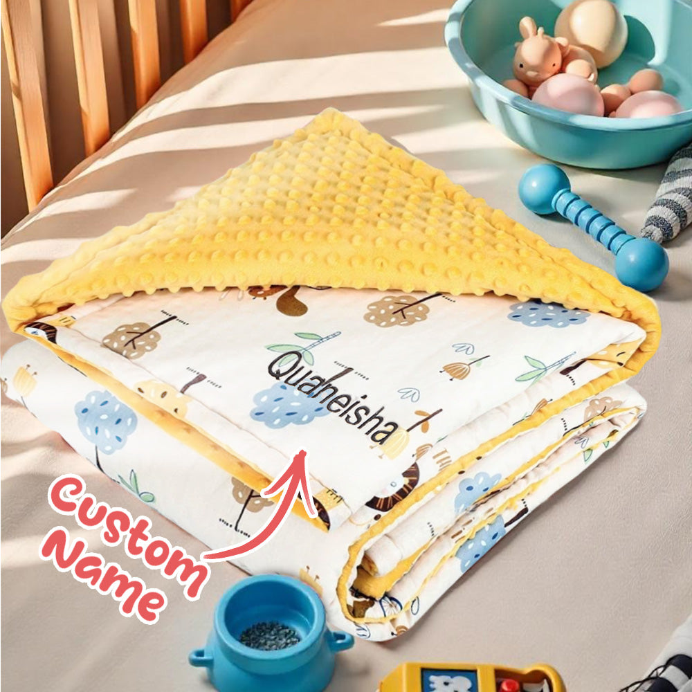 Personalized Baby Blanket Custom Baby Blanket with Embroidered Name Gift for Baby