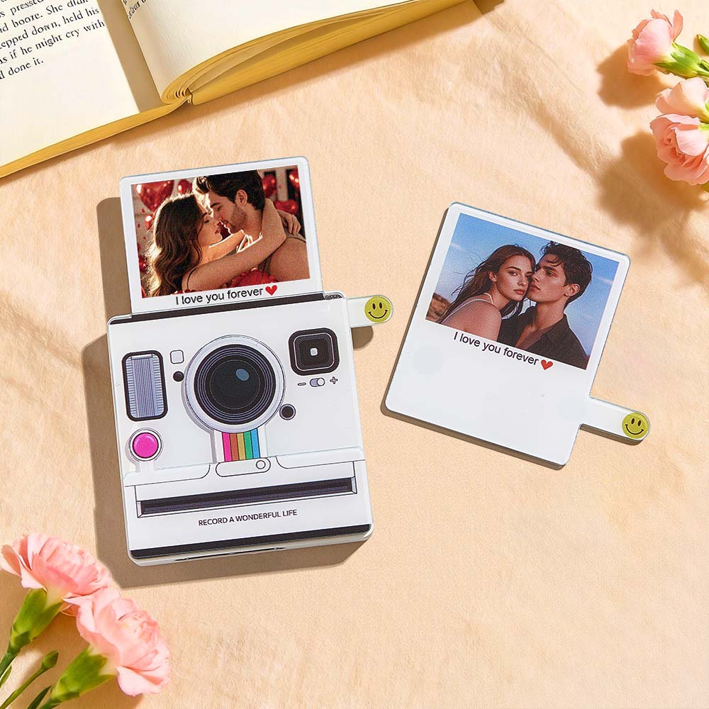 Custom Instant-Style Photo Music Fridge Magnet Custom Photo Light-Up 1–6 Songs Valentine’s Day Gifts