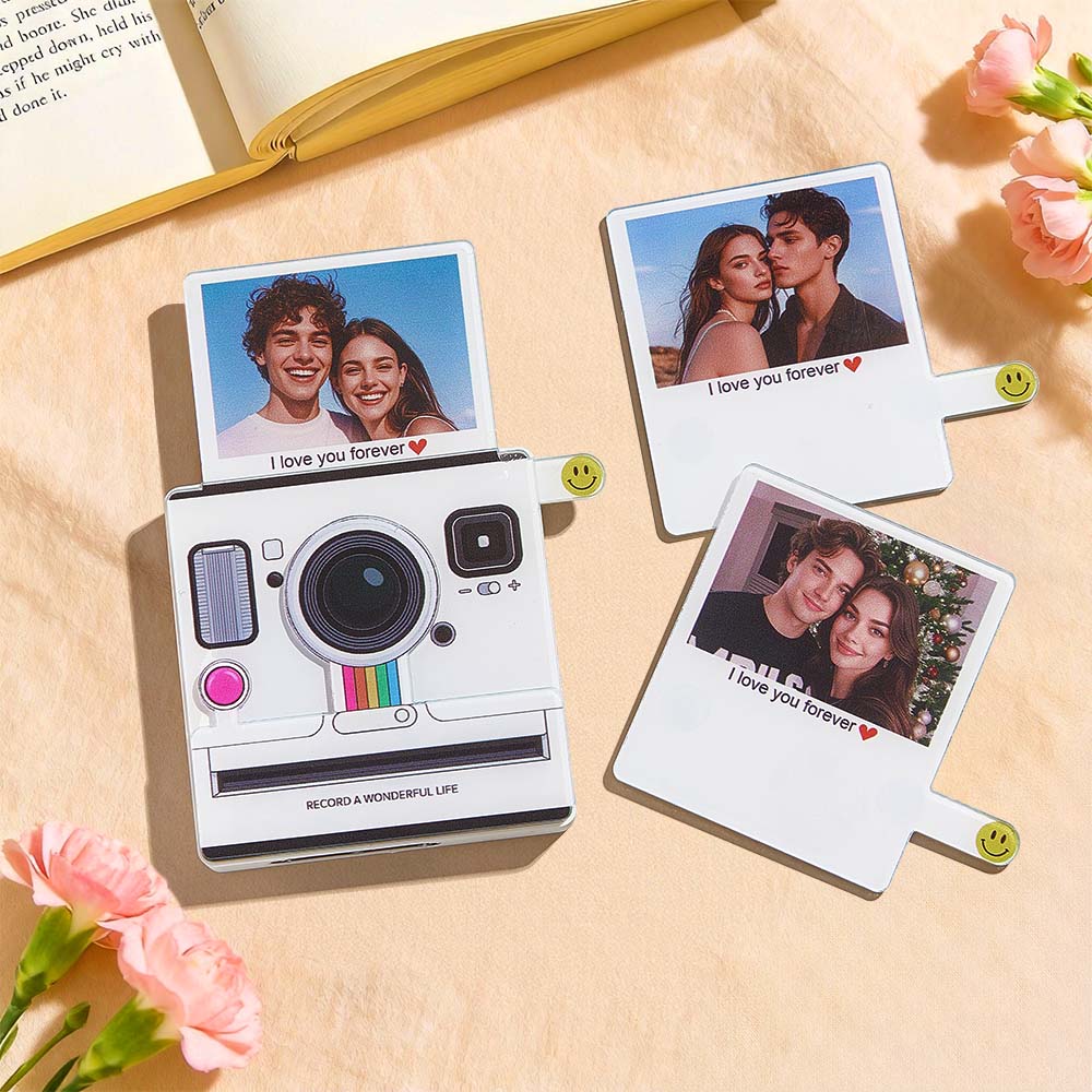 Custom Instant-Style Photo Music Fridge Magnet Custom Photo Light-Up 1–6 Songs Valentine’s Day Gifts