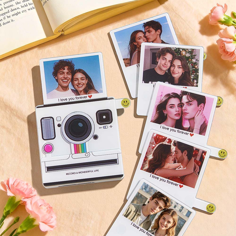 Custom Instant-Style Photo Music Fridge Magnet Custom Photo Light-Up 1–6 Songs Valentine’s Day Gifts