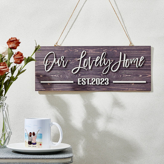 Personalized Name Custom Wood Sign Plaque - Unique Gift for Home Decoration