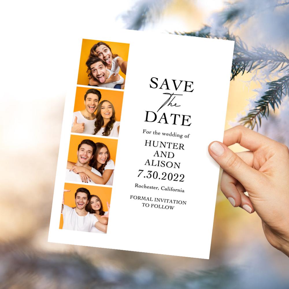 Custom Photo Cards Personalized Text Memorial Day Gift