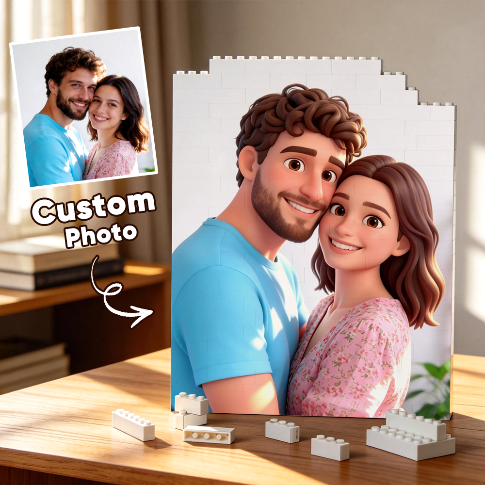 Personalized Photo Bricks Frame for Dad Father's Day Gifts Father's day Keepsake