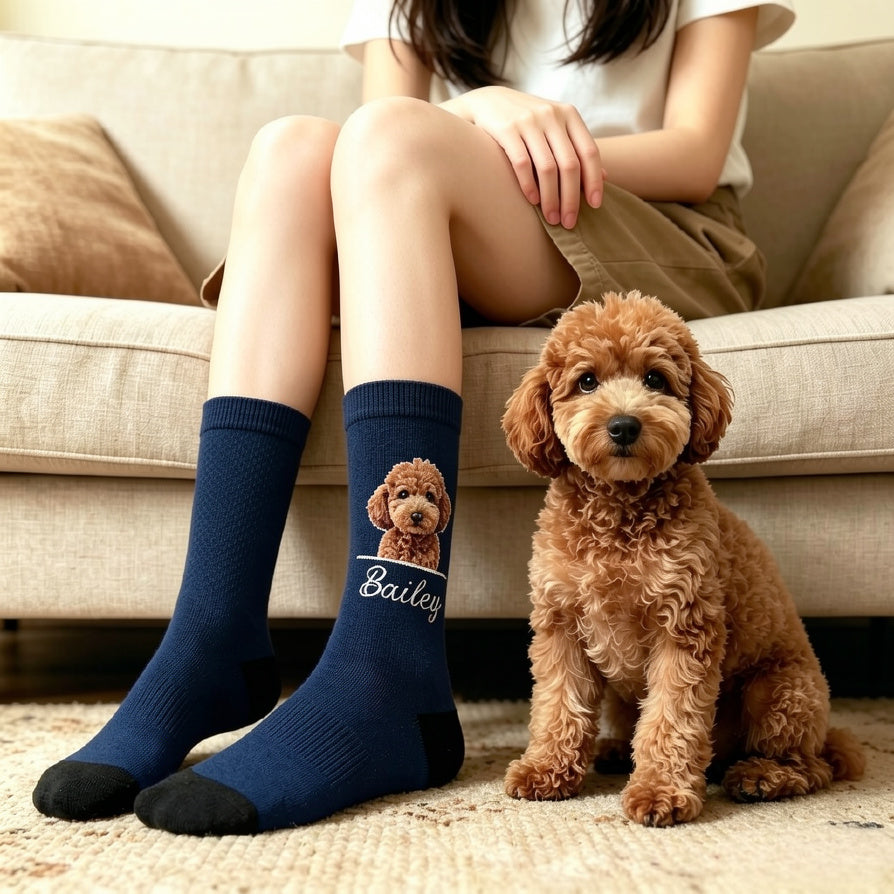 Custom Pet Photo Socks, Personalized Pet Socks, Custom Dog Socks, Mothers Day Gifts, Cat/Dog Dad Gifts, Dog Face Socks, Pet Lovers Gift
