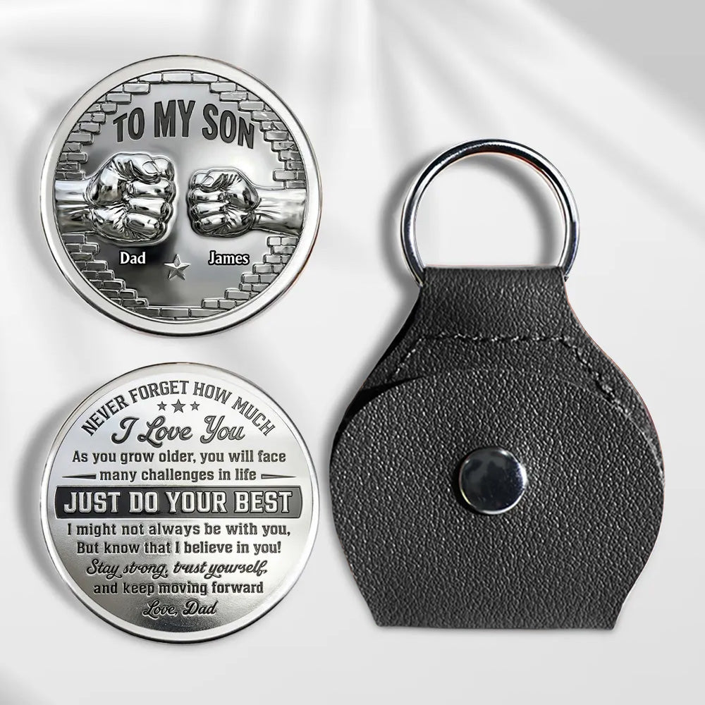 To My Son I Believe In You - Personalized Custom Pocket Hug