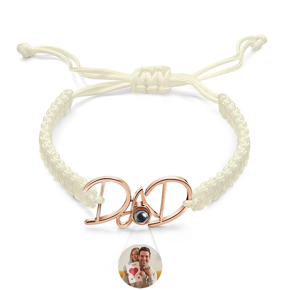 Custom Projection Bracelet Weave Gift for Dad