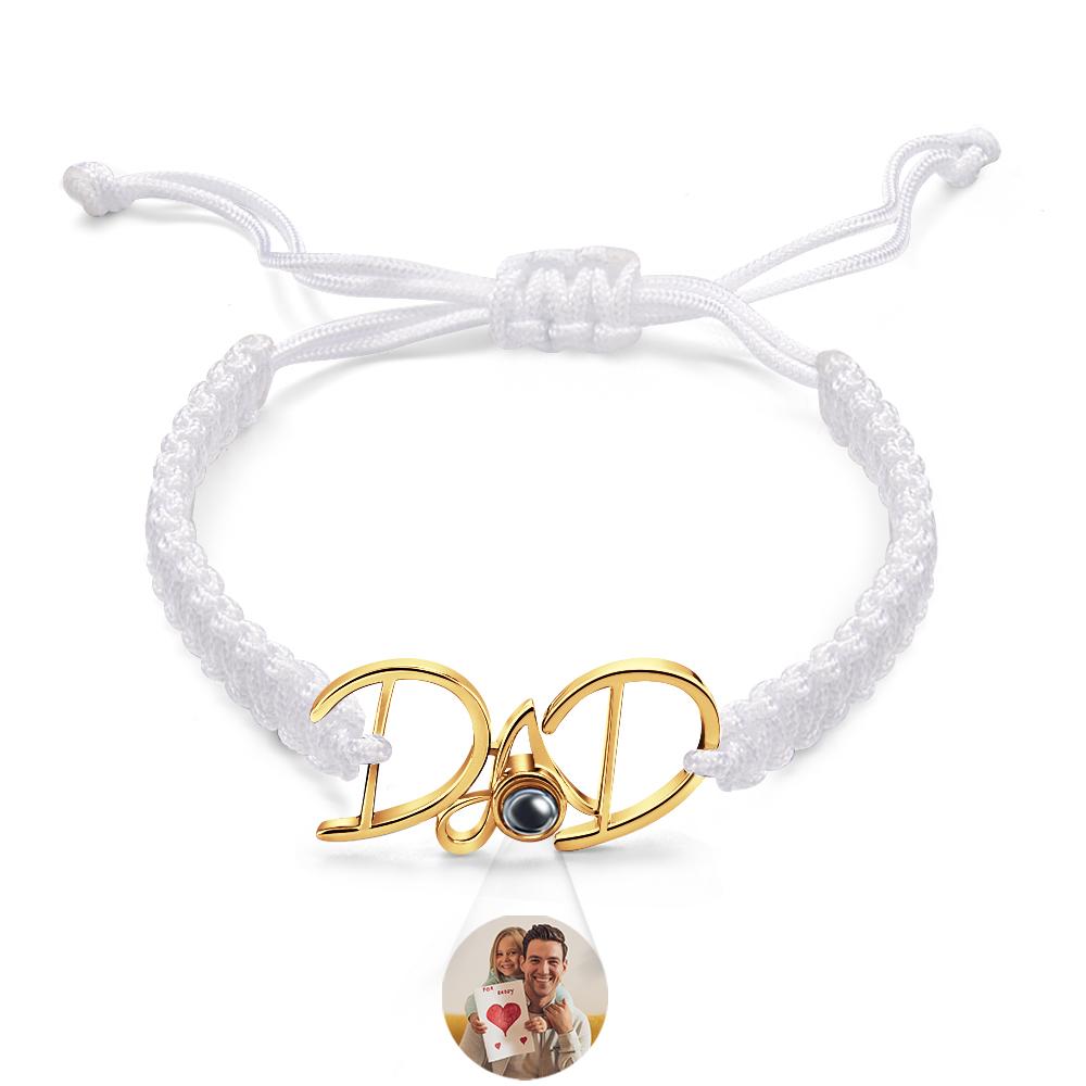 Custom Projection Bracelet Weave Gift for Dad