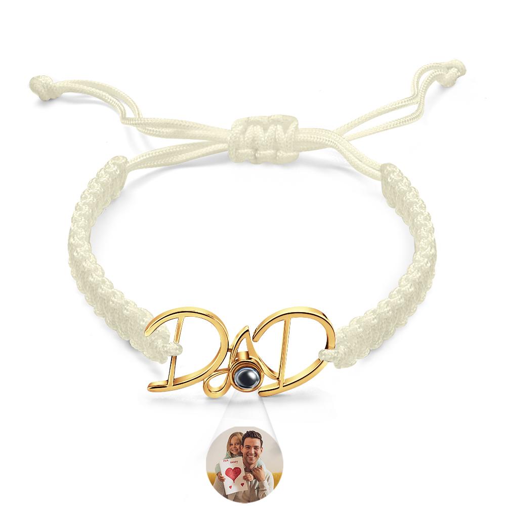 Custom Projection Bracelet Weave Gift for Dad