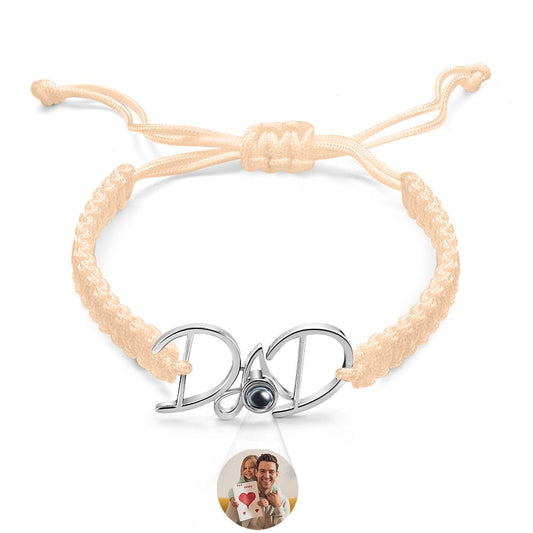 Custom Projection Bracelet Weave Gift for Dad