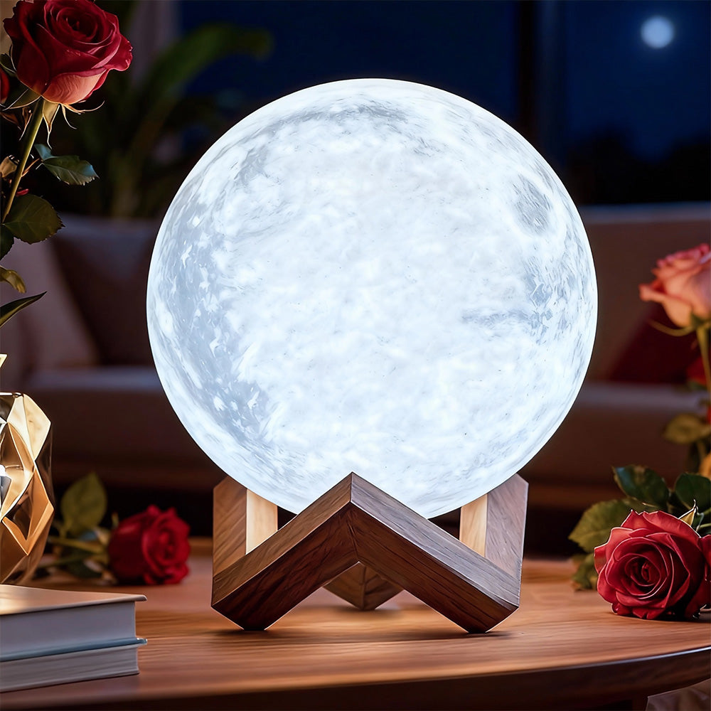 Lunar Light Moon Lamp Home Decor - Perfect Christmas Gift for Family (No Image or Text Customization)