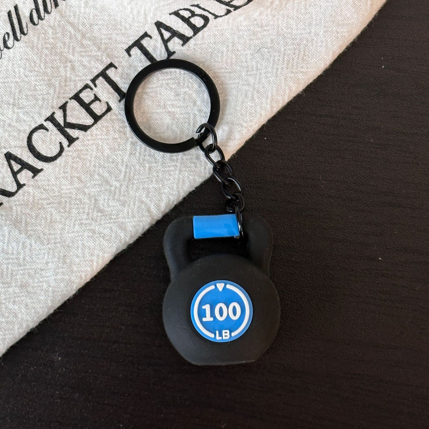 Mini Fitness Equipment Mini Kettlebell Rubber Keychain Accessories Equipment Pendant Backpack Keychain