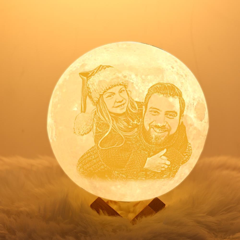 Custom 3D Printed Photo Lunar Light Moon Lamp