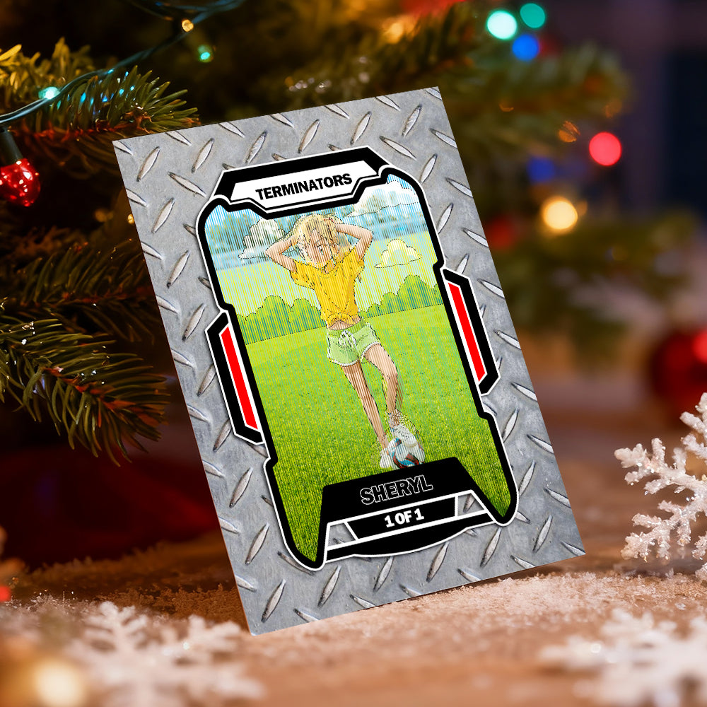 Personalized Lenticular Card Christmas Photo Anime Style Christmas Gift Holiday Greeting Card