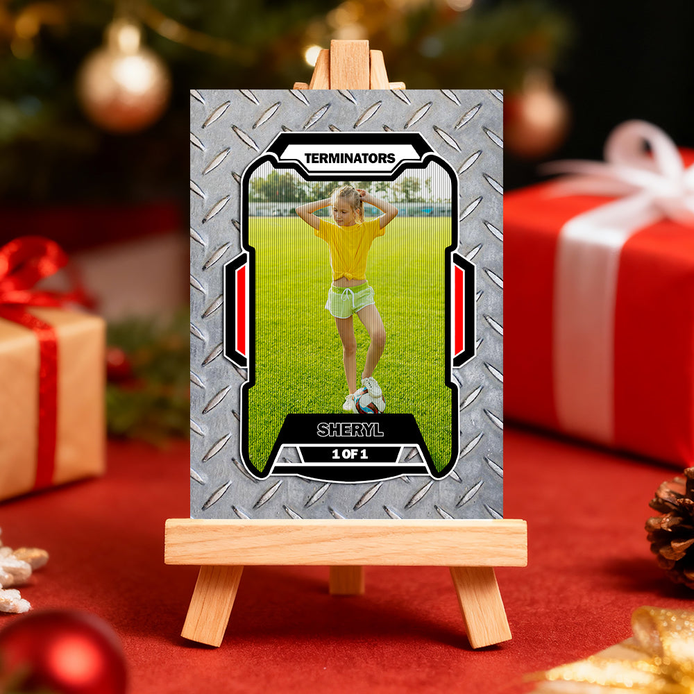 Personalized Lenticular Card Christmas Photo Anime Style Christmas Gift Holiday Greeting Card