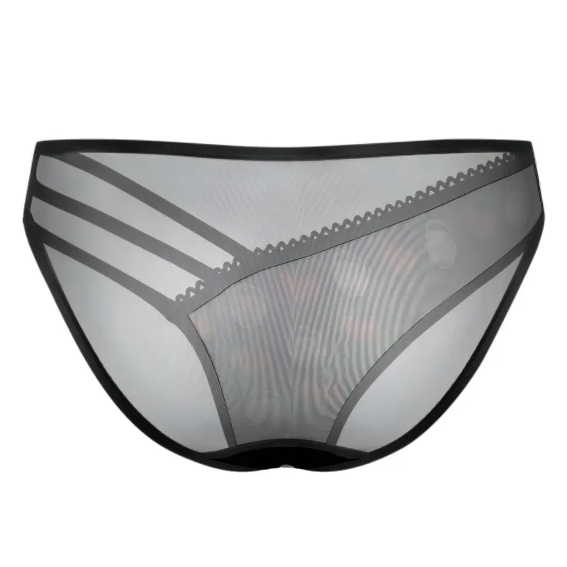 Personalized Face Mesh Thin Strap Panties Custom Women's Underwear Valentine's Day Gift