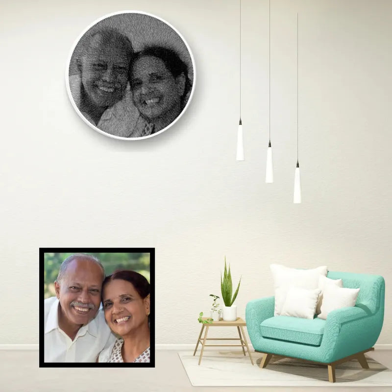 Personalized Photo String Kit Thread Portrait Art Create Your Own Unique Thread Painting with our DIY String Art Kit Wall Art Handmade Gift