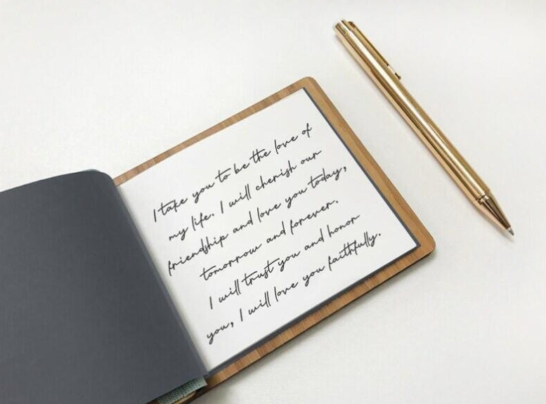 Custom Engraved Wooden Wedding Guest Books