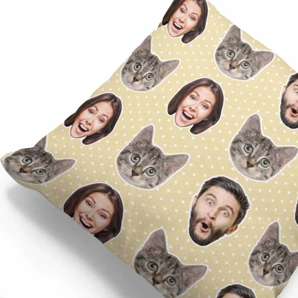 Custom Face Pillow – Personalize Your Home Decor with Unique Pillow Cover Only (Insert Not Included)