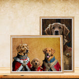 Custom Pet Painting From Photo Custom Pet Portrait Painting Canvas Renaissance Dog Portrait From Photo Royal Pet King Portrait Digital Art